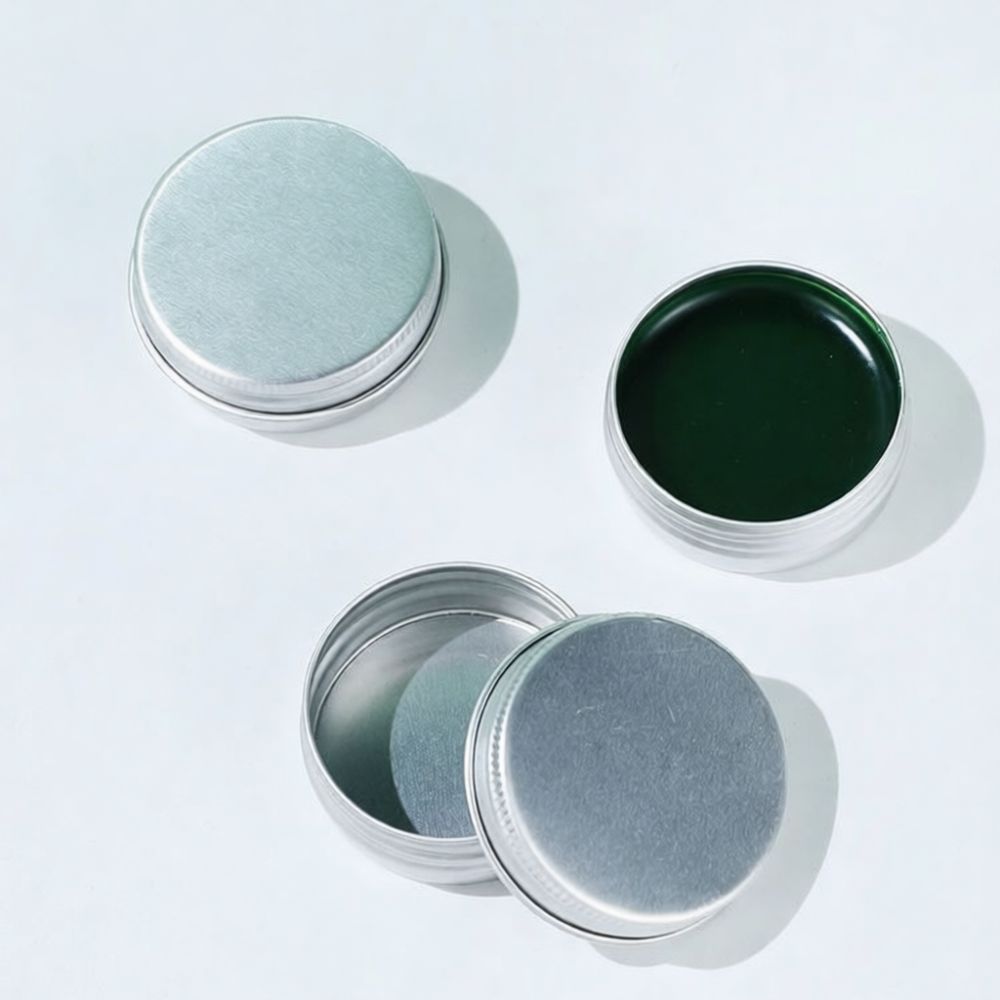 Tin Container Lid - علبة ألمنيوم مدمجة، برطمان كريم معدني