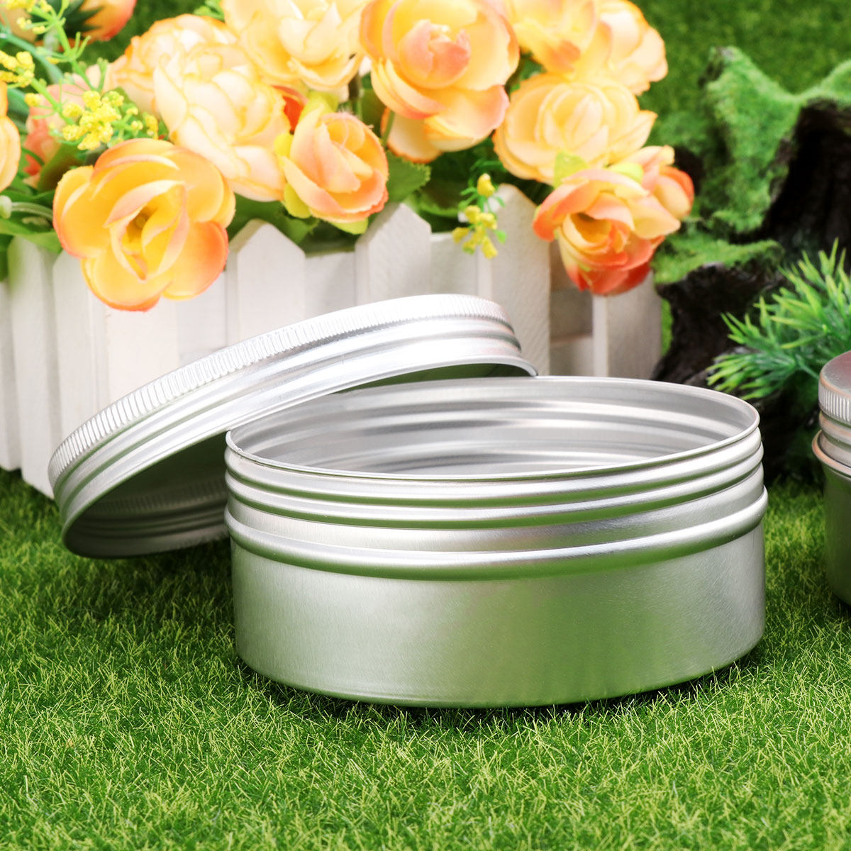 10 قطع من عبوات عينات زجاجات ا - مراجعة Tin Container Lid وسعره